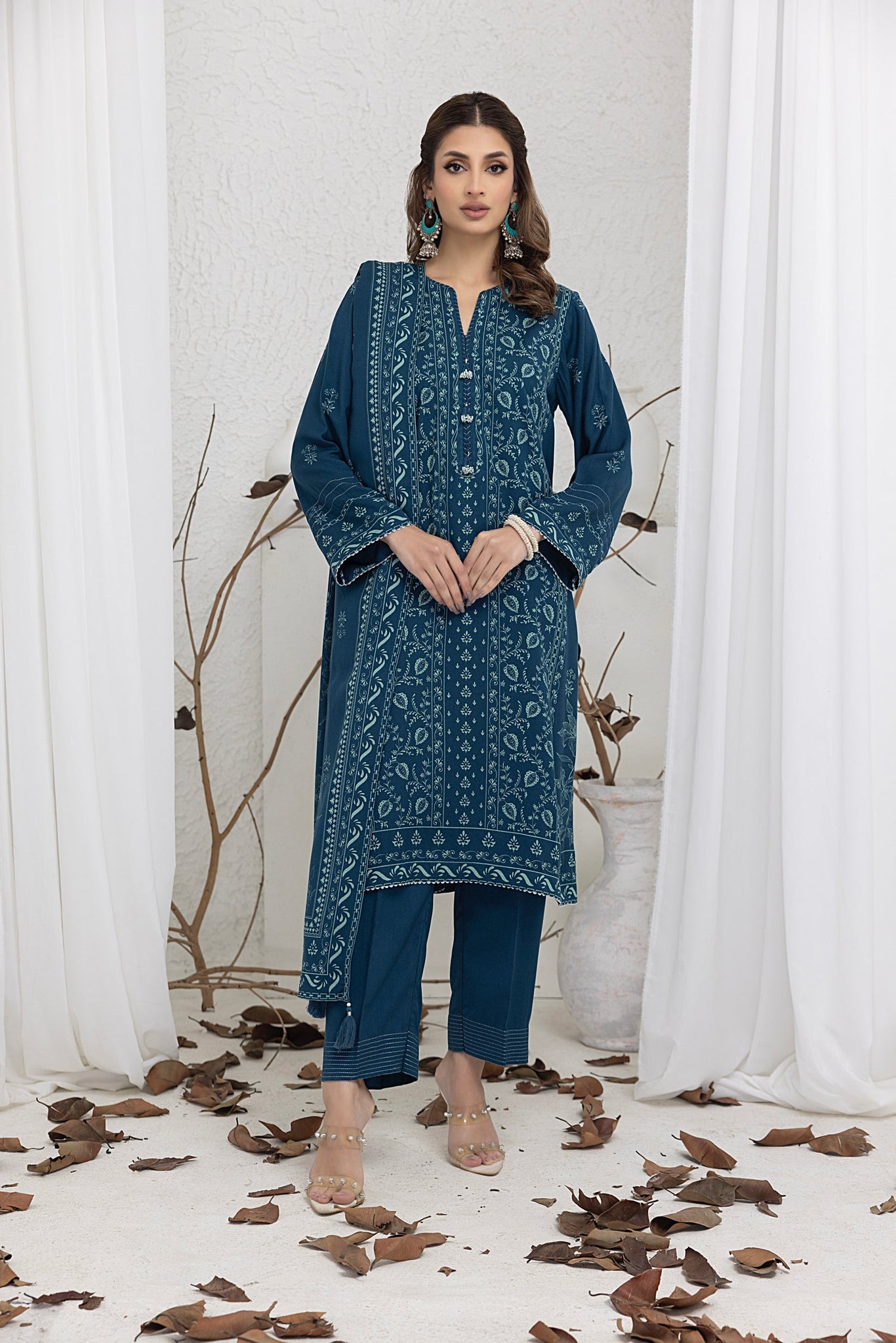 LSM | Embroidered and Printed Lawn | LG-IZ-0257-A