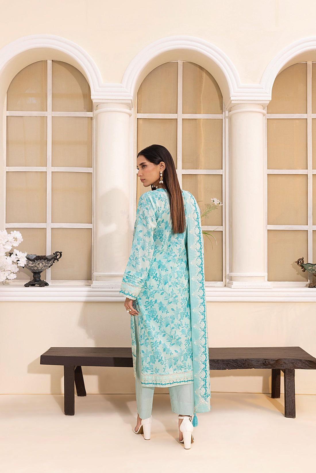 LSM | Embroidered and Printed Lawn | LG-MM-0221