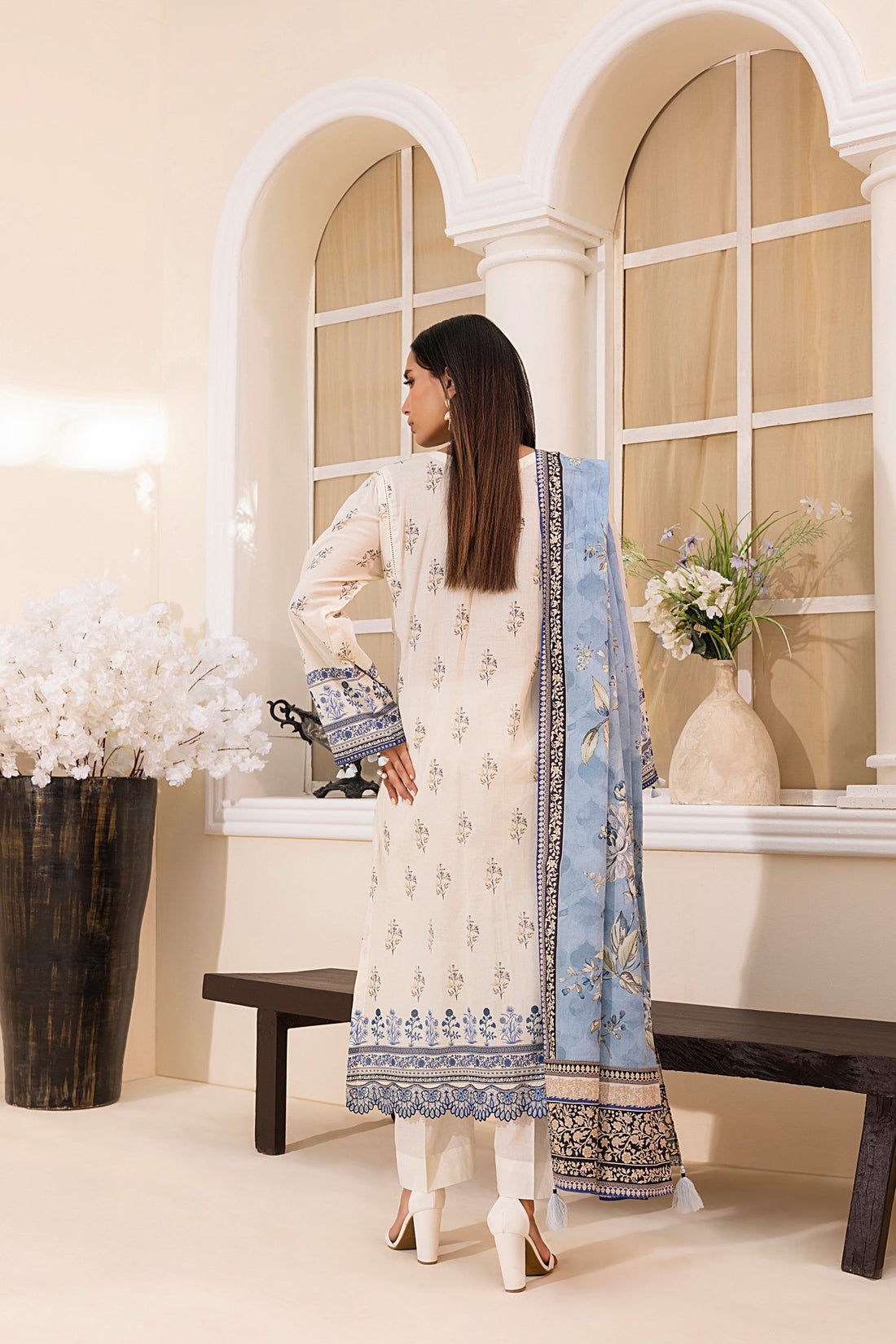 LSM | Embroidered and Printed Lawn | LG-MM-0223