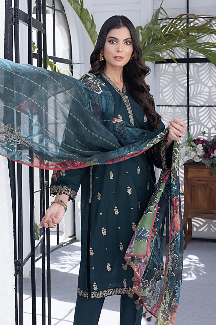 LSM | Spring Embroidered | 0067 - Hoorain Designer Wear - Pakistani Ladies Branded Stitched Clothes in United Kingdom, United states, CA and Australia