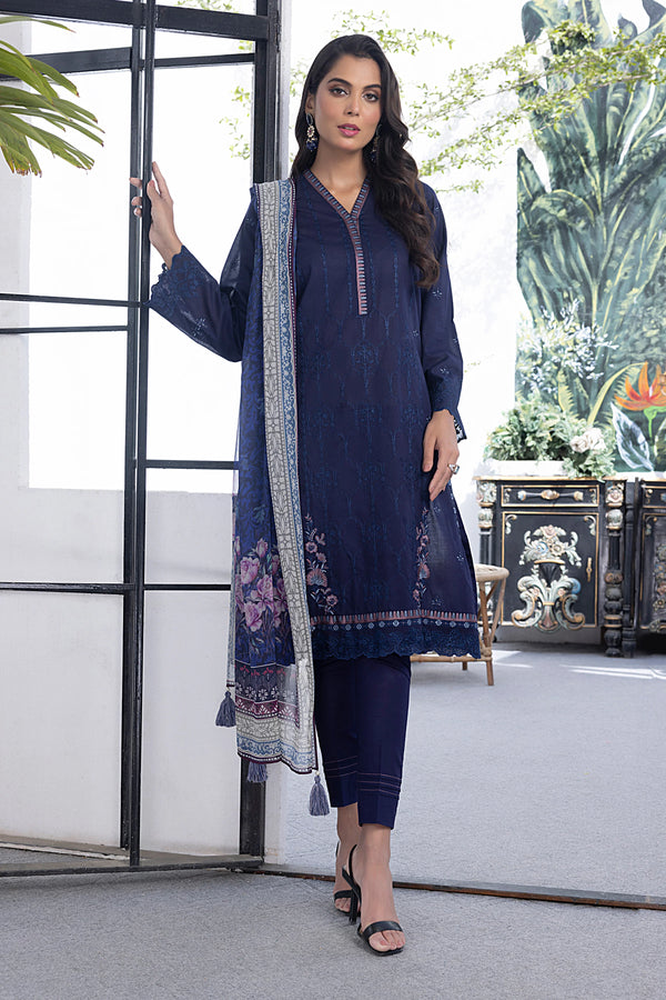LSM | Spring Embroidered | 0122 - Hoorain Designer Wear - Pakistani Ladies Branded Stitched Clothes in United Kingdom, United states, CA and Australia