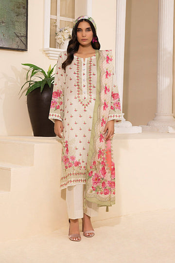 LSM | Embroidered and Printed Lawn | LG-MM-0245