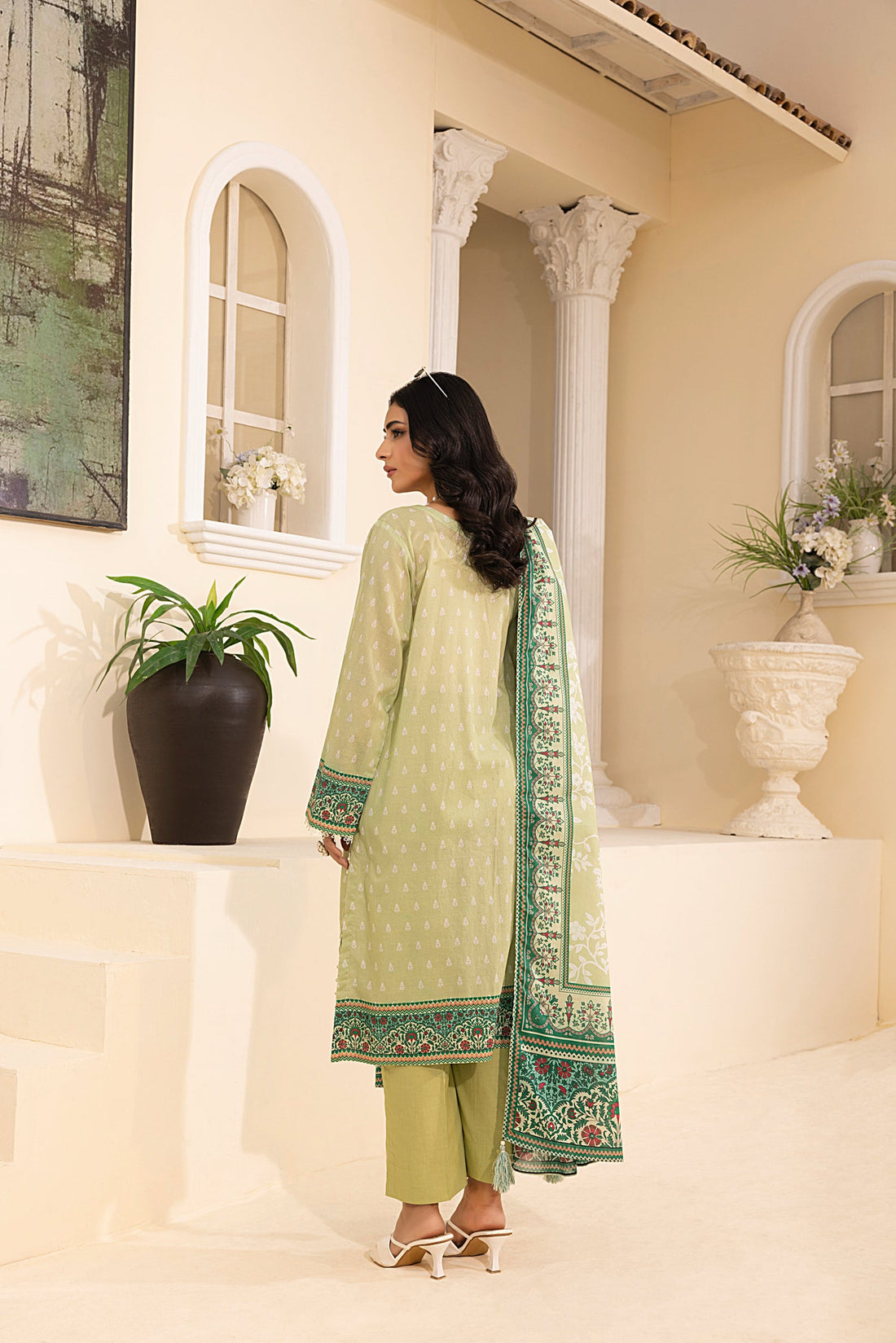 LSM | Embroidered and Printed Lawn | LG-MM-0246