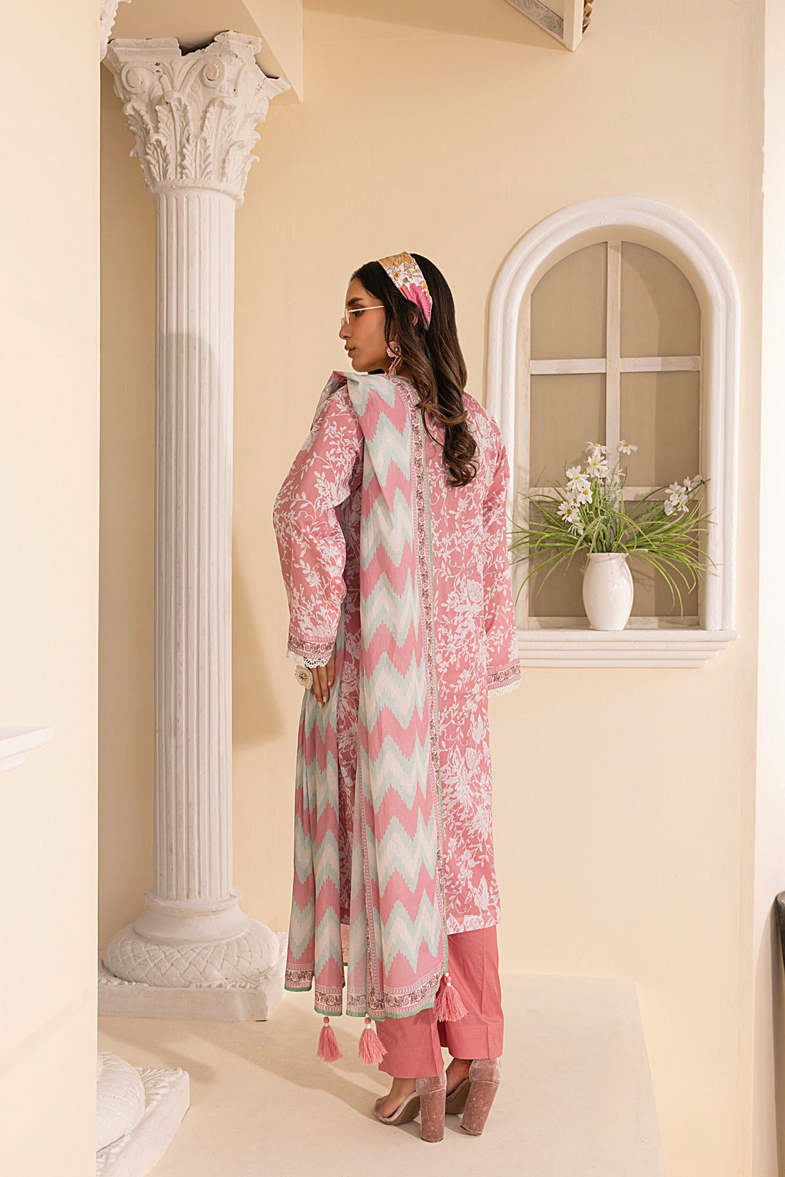 LSM | Embroidered and Printed Lawn | LG-MM-0247