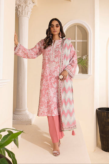 LSM | Embroidered and Printed Lawn | LG-MM-0247