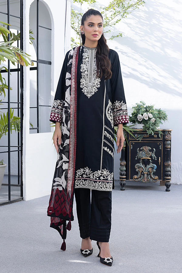 LSM | Spring Embroidered | 0021 - Hoorain Designer Wear - Pakistani Ladies Branded Stitched Clothes in United Kingdom, United states, CA and Australia