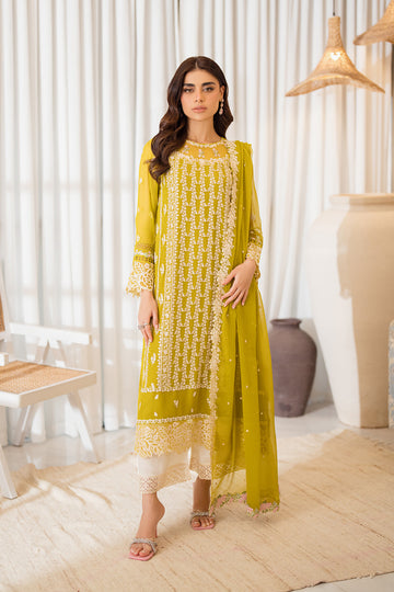 Azure | Ensembles Embroidered Formals | Amber Glow