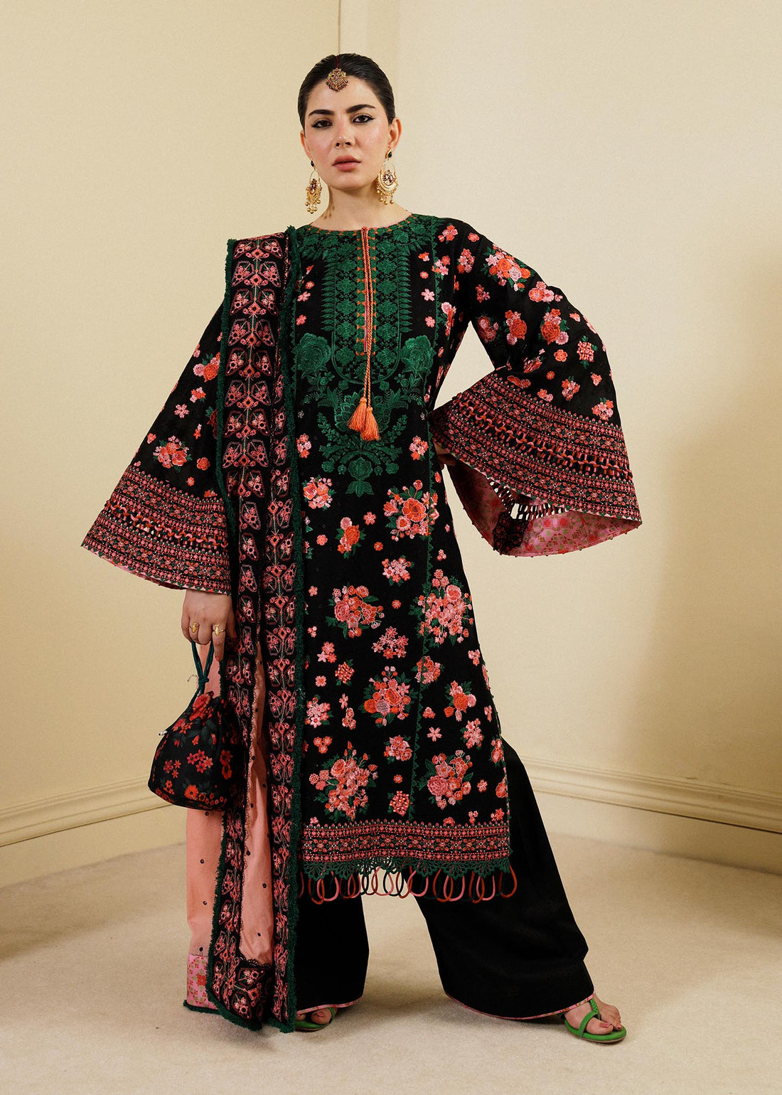 Hussain Rehar | Lawn SS 2023 | Noir - Pakistani Clothes for women, in United Kingdom and United States