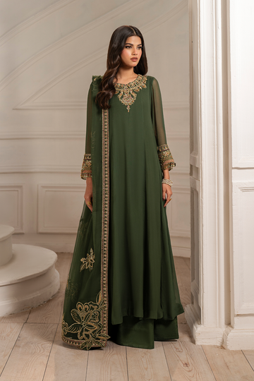 Iznik I Festive Formal I UE-416 Embroidered Chiffon