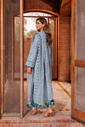 Farasha | Dastoor Embroidered Lawn SS24 | BERYL GREY - Pakistani Clothes for women, in United Kingdom and United States