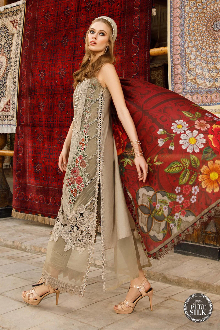 Maria B | Luxury Lawn | D-2313-A - Hoorain Designer Wear - Pakistani Ladies Branded Stitched Clothes in United Kingdom, United states, CA and Australia
