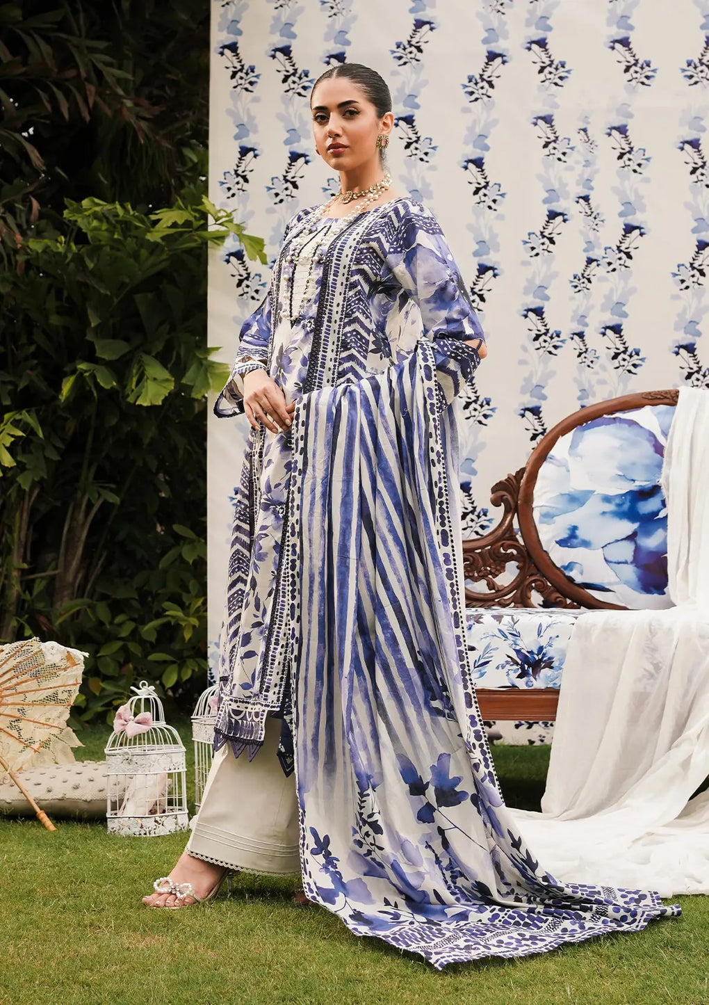 Elaf Premium | Printed Collection 24 | EEP-07A - Shadow Sisters - Pakistani Clothes for women, in United Kingdom and United States