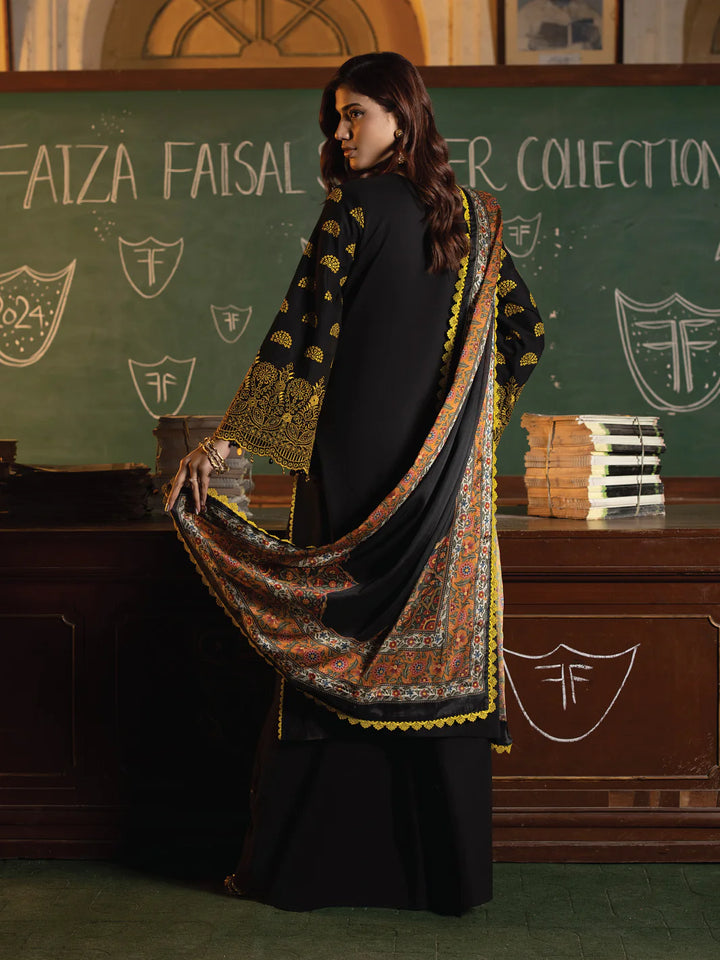 Faiza Faisal | Maya Luxury Lawn | Clara - Hoorain Designer Wear - Pakistani Ladies Branded Stitched Clothes in United Kingdom, United states, CA and Australia