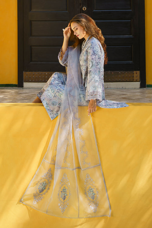 Baroque | Luxury Pret 24 | LAWN UF-580 - Pakistani Clothes for women, in United Kingdom and United States