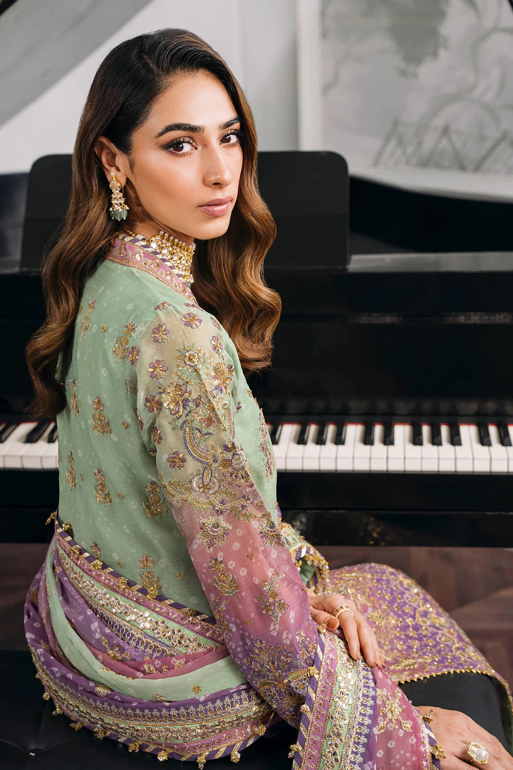 Baroque | Chantelle Embroidered Collection | CH12-08 - Pakistani Clothes for women, in United Kingdom and United States