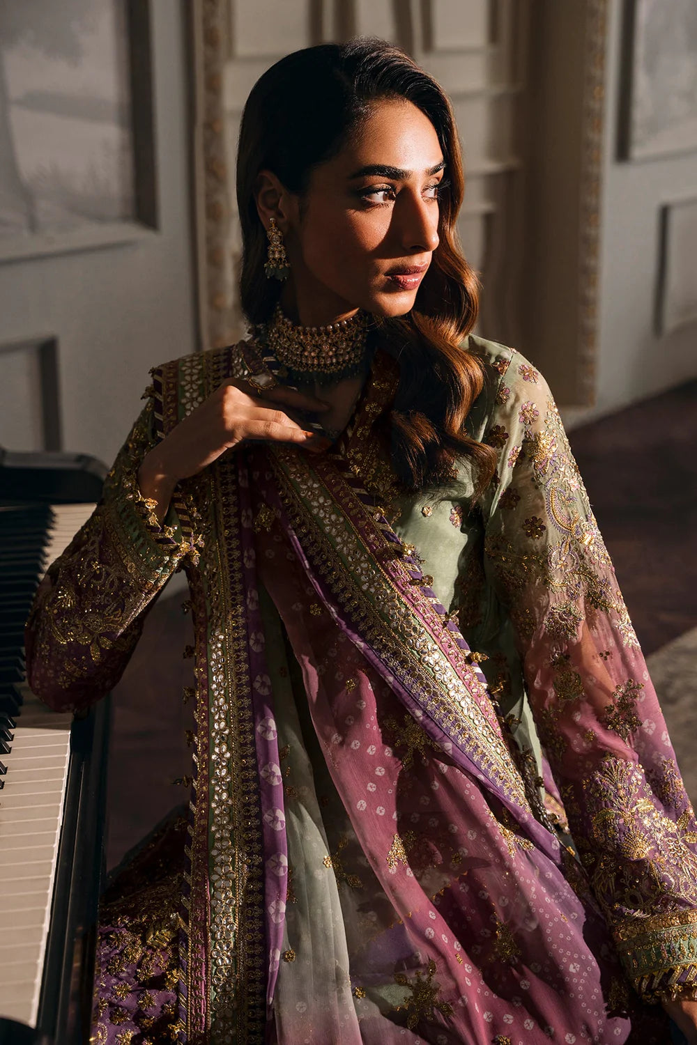 Baroque | Chantelle Embroidered Collection | CH12-08 - Pakistani Clothes for women, in United Kingdom and United States