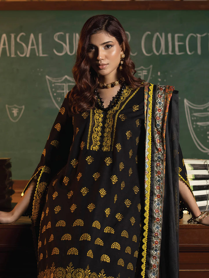 Faiza Faisal | Maya Luxury Lawn | Clara - Hoorain Designer Wear - Pakistani Ladies Branded Stitched Clothes in United Kingdom, United states, CA and Australia