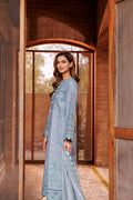 Farasha | Dastoor Embroidered Lawn SS24 | BERYL GREY - Pakistani Clothes for women, in United Kingdom and United States