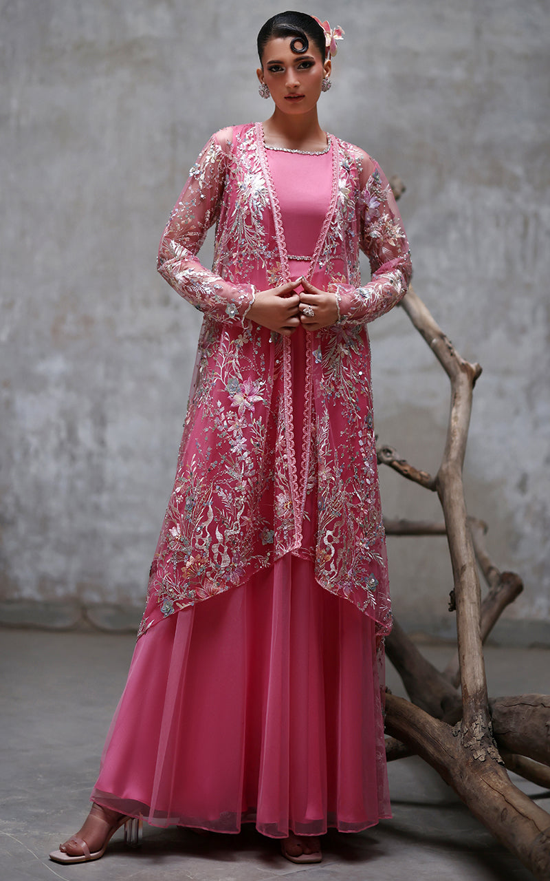 Threads and Motifs | Formal Dresses 25 | NET EMBROIDERED JAKCET WITH MAXI