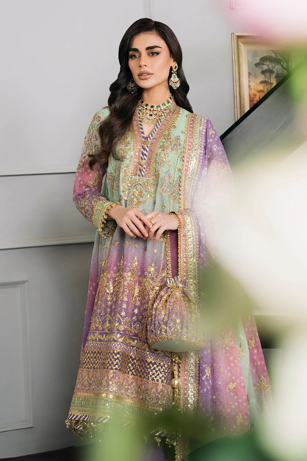 Baroque | Chantelle Embroidered Collection | CH12-08 - Pakistani Clothes for women, in United Kingdom and United States