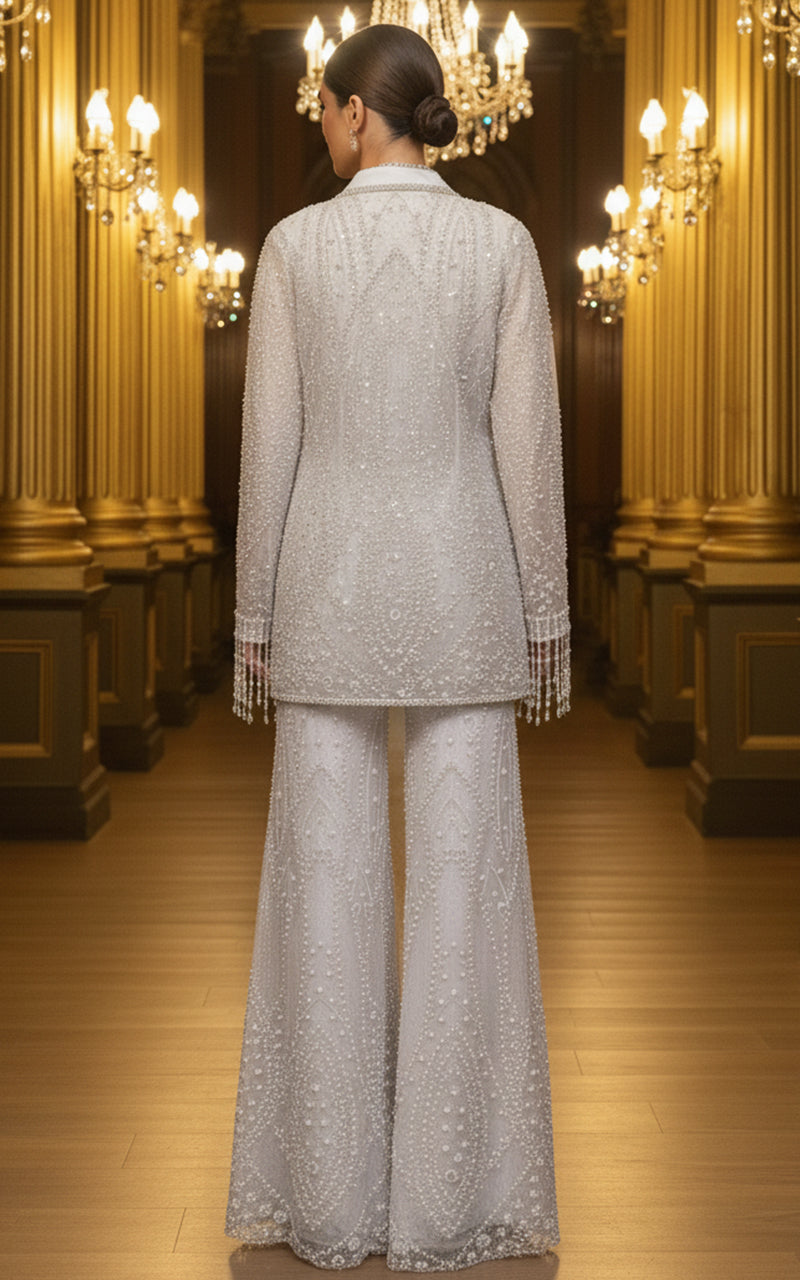 Threads and Motifs | Formal Dresses 25 | Embroidered Jacket With Blouse And Trouser