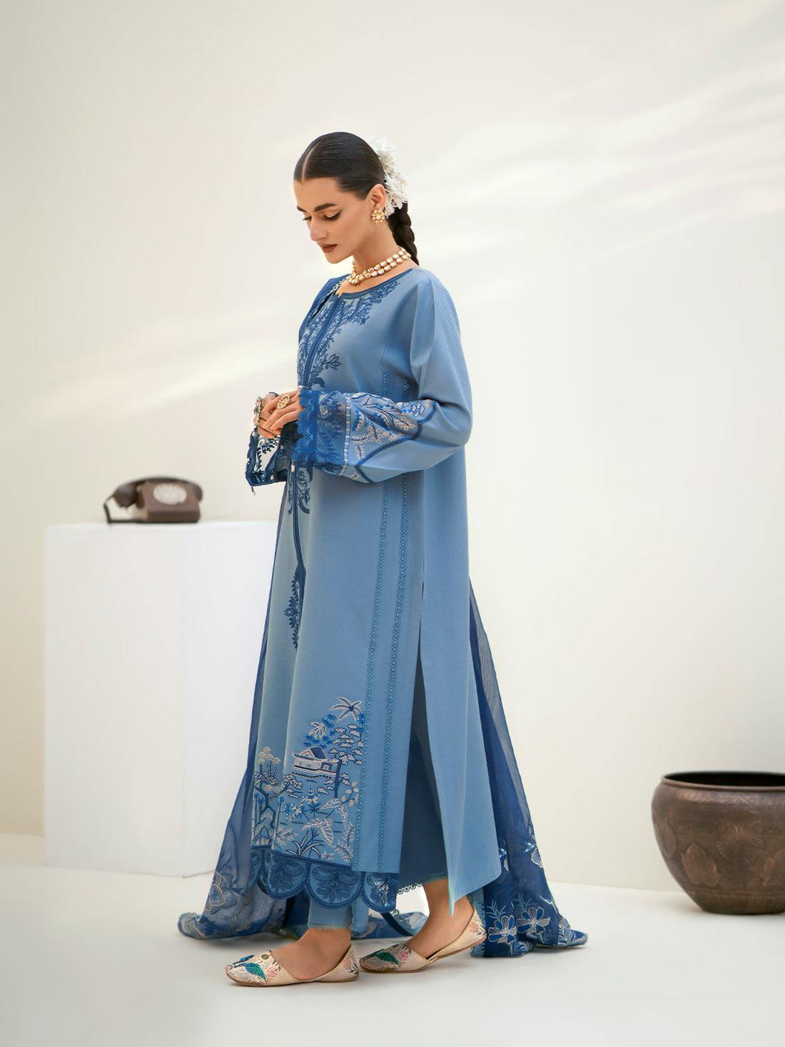 Fozia Khalid | Eid Edit 24 | Aquamarine - Pakistani Clothes for women, in United Kingdom and United States