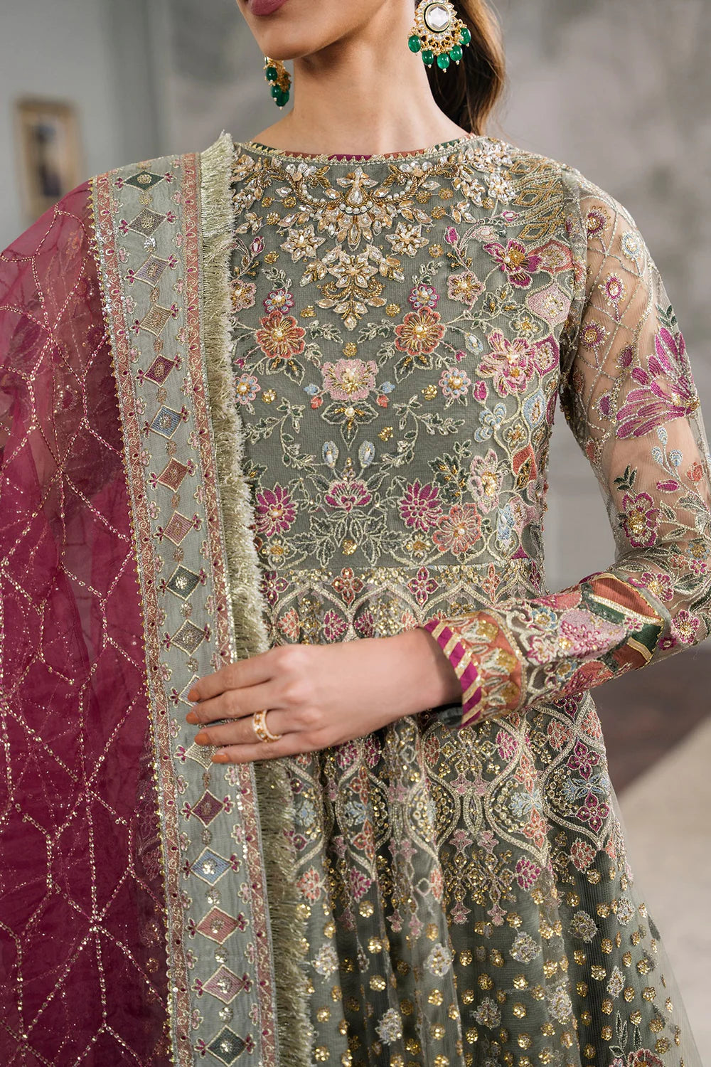 Baroque | Chantelle Embroidered Collection | CH12-02 - Pakistani Clothes for women, in United Kingdom and United States