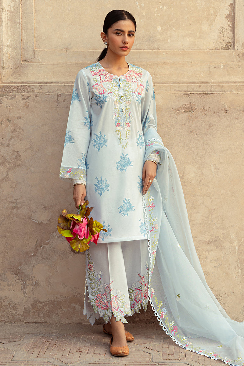 Cross Stitch | Premium Lawn 24 | DAWN MIST - Pakistani Clothes for women, in United Kingdom and United States