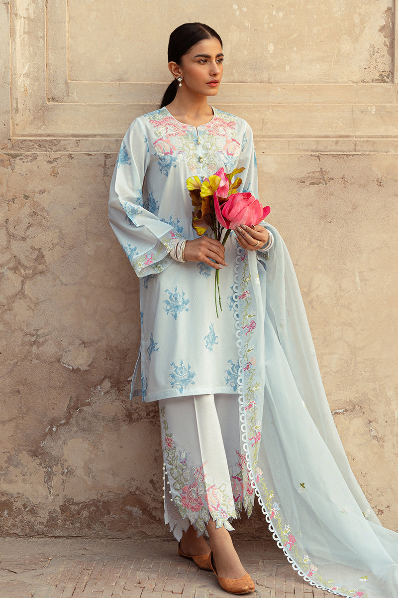 Cross Stitch | Premium Lawn 24 | DAWN MIST - Pakistani Clothes for women, in United Kingdom and United States