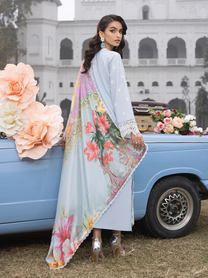 Faiza Faisal | Maya Luxury Lawn | Anja - Hoorain Designer Wear - Pakistani Ladies Branded Stitched Clothes in United Kingdom, United states, CA and Australia
