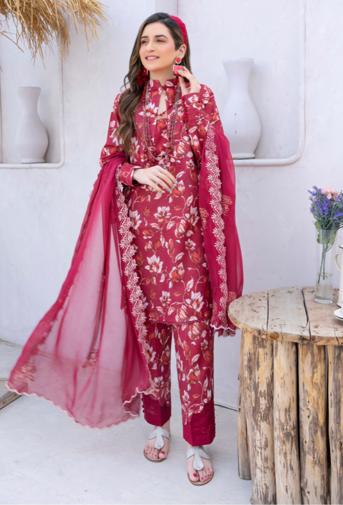 Humdum | Gardenia Lawn 24 | PLG 3 - D01 - Pakistani Clothes for women, in United Kingdom and United States