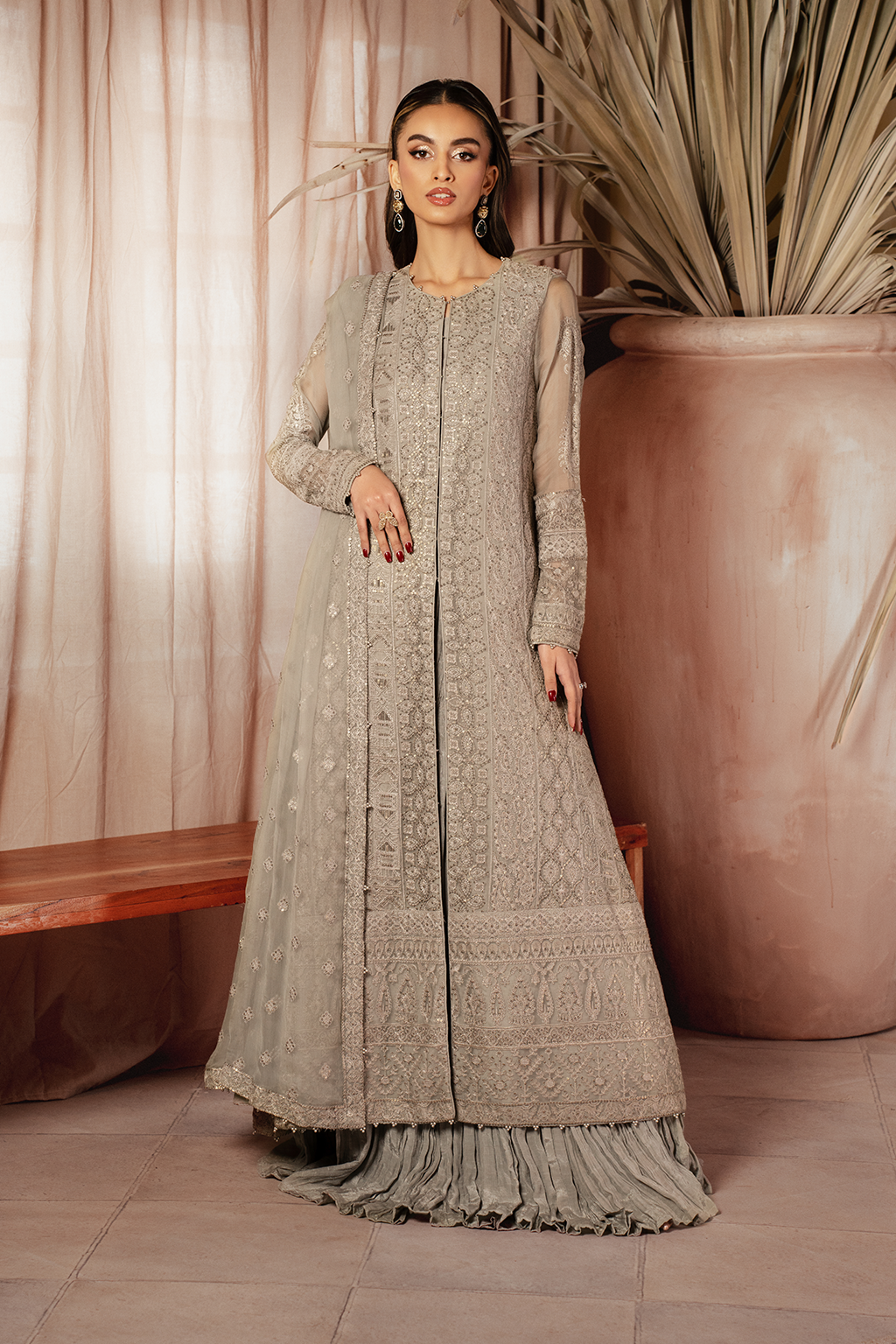 Iznik | Chiffonkari Formals | ICK-08 Embroidered Chiffon