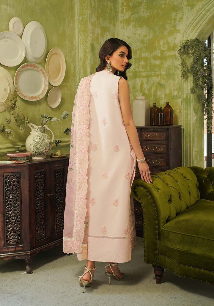 Zarqash | Tresor Luxury Lawn 24 | ZQT 003 FLORA - Hoorain Designer Wear - Pakistani Designer Clothes for women, in United Kingdom, United states, CA and Australia