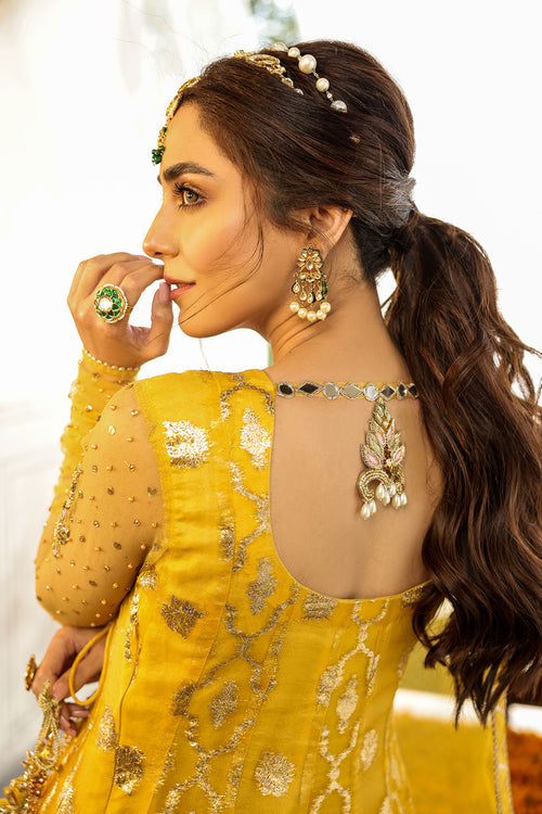 Maya | Eid Collection Cham Cham | KUNDAN ZARI - Hoorain Designer Wear - Pakistani Ladies Branded Stitched Clothes in United Kingdom, United states, CA and Australia