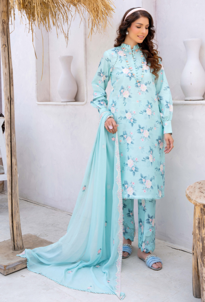 Humdum | Gardenia Lawn 24 | PLG 3 - D04 - Pakistani Clothes for women, in United Kingdom and United States