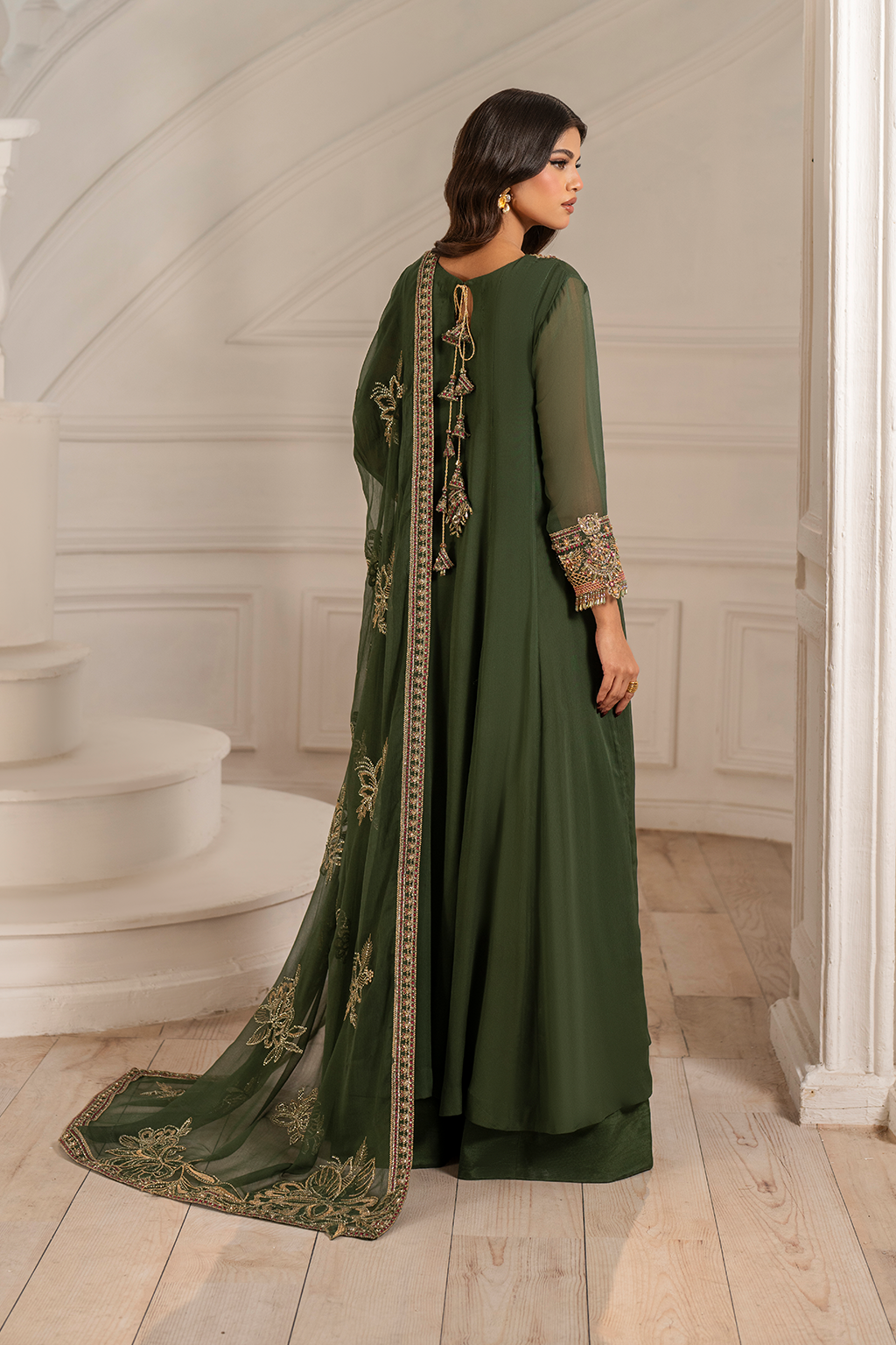 Iznik I Festive Formal I UE-416 Embroidered Chiffon