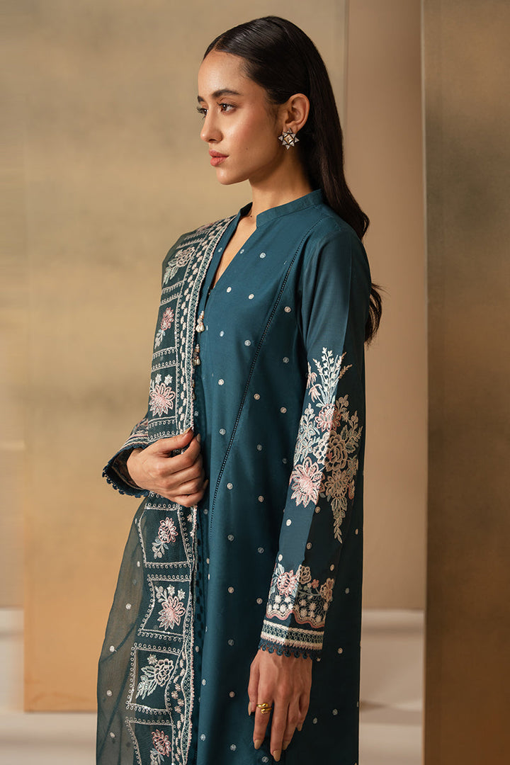 Cross Stitch | Mahiri Embroidered Lawn 24 | MIDNIGHT BLOOM - Pakistani Clothes for women, in United Kingdom and United States
