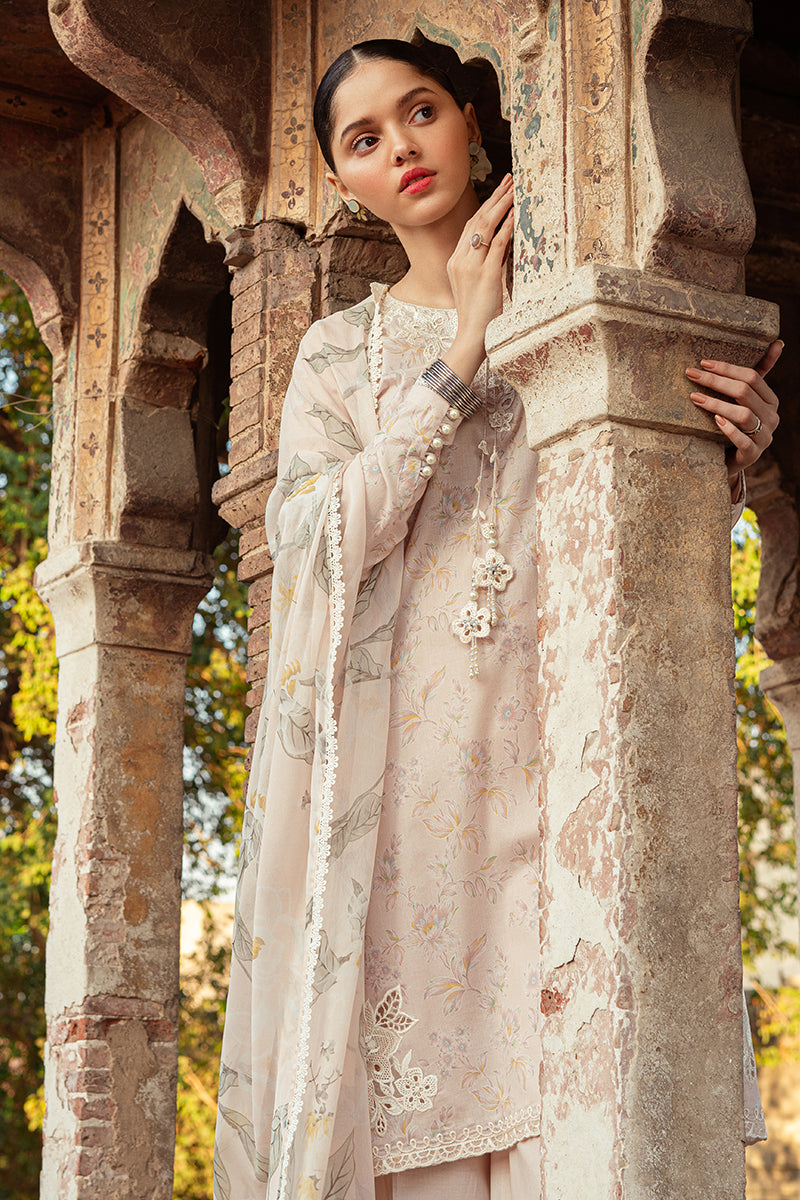 Cross Stitch | Premium Lawn 24 | SILVER PEONY - Pakistani Clothes for women, in United Kingdom and United States