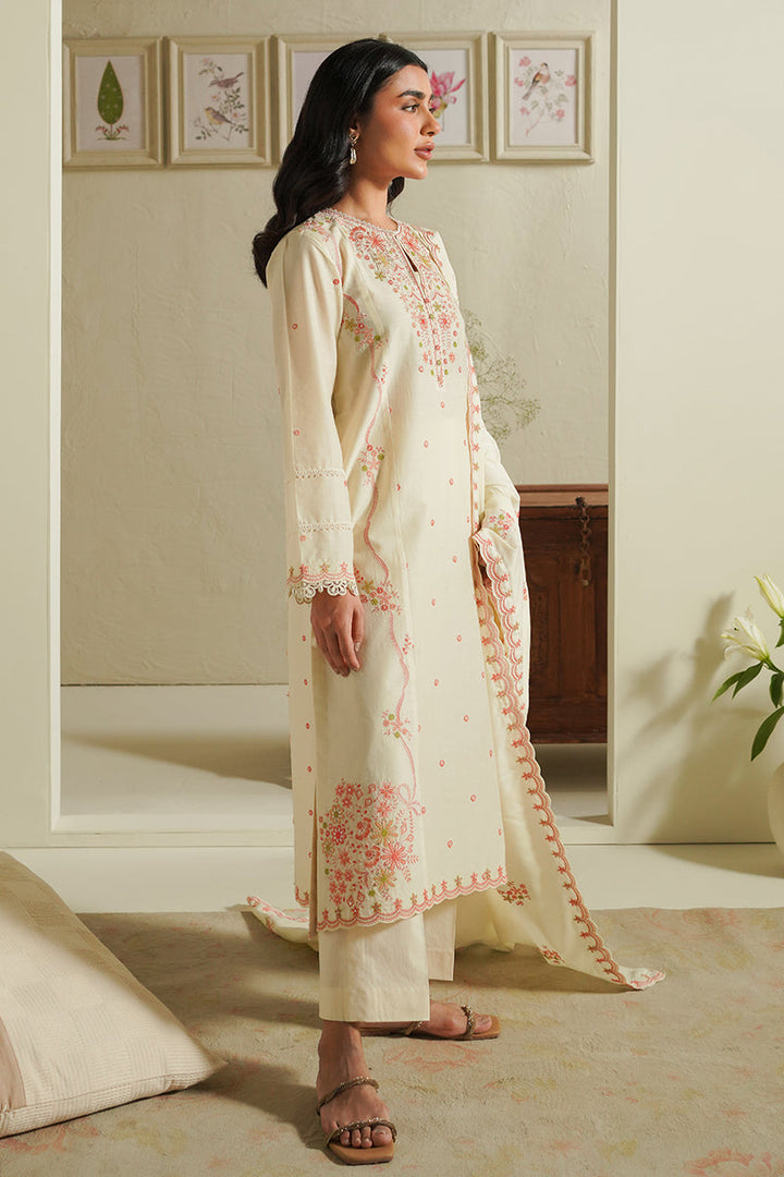 Cross Stitch | Mahiri Embroidered Lawn 24 | IVORY BLOSSOM - Pakistani Clothes for women, in United Kingdom and United States