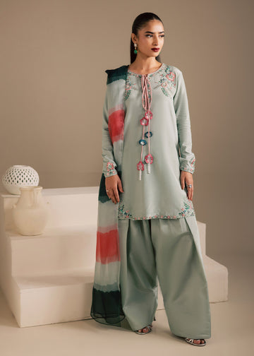 Maria Osama Khan | Noir Bliss Luxury Formals | Ash Mist