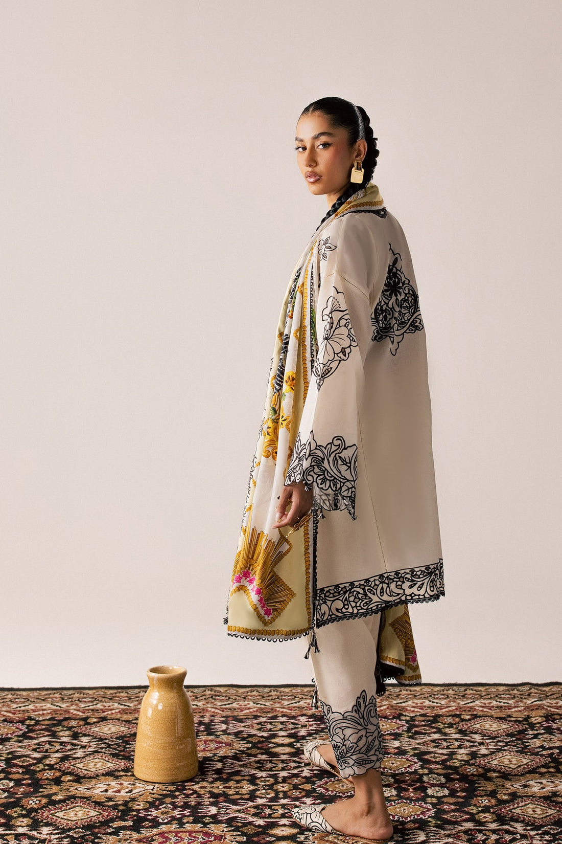 Elan | Stitched Pret 26 | ZEVARÉ (EL26-07 B ST)