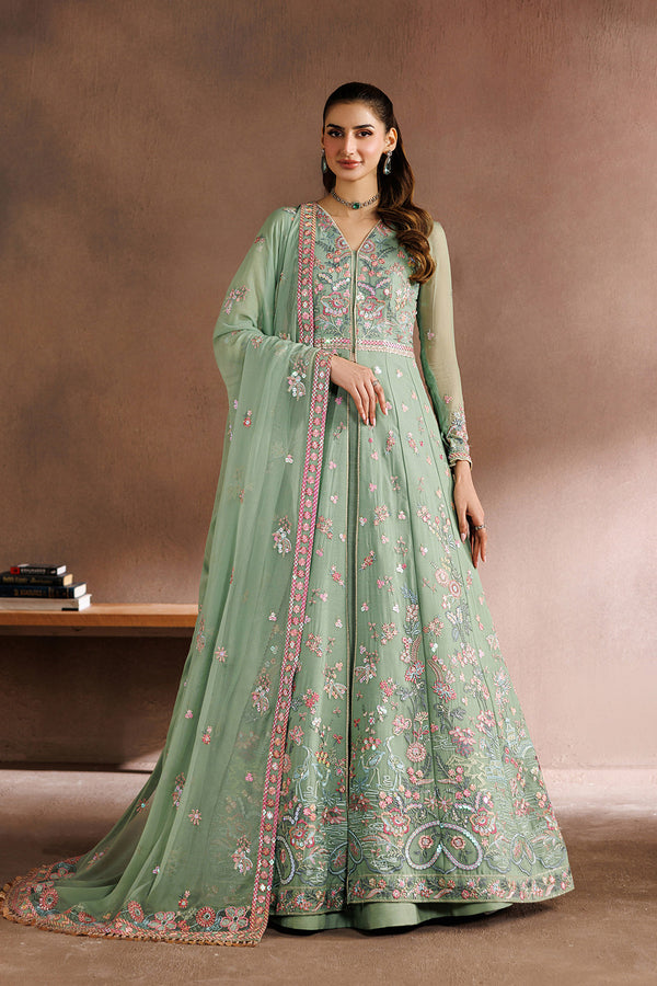 sachin and babi light blue dress 5 Layer Light Green Colour Gown For Diwali Special Outfits