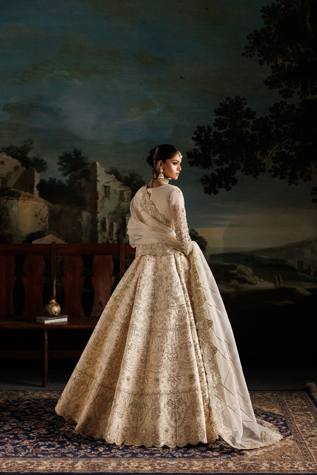 Formals - Pakistani Formal Dresses and Clothes - United Kingdom  Tagged " Ivory"  Hoorain Designer Wear