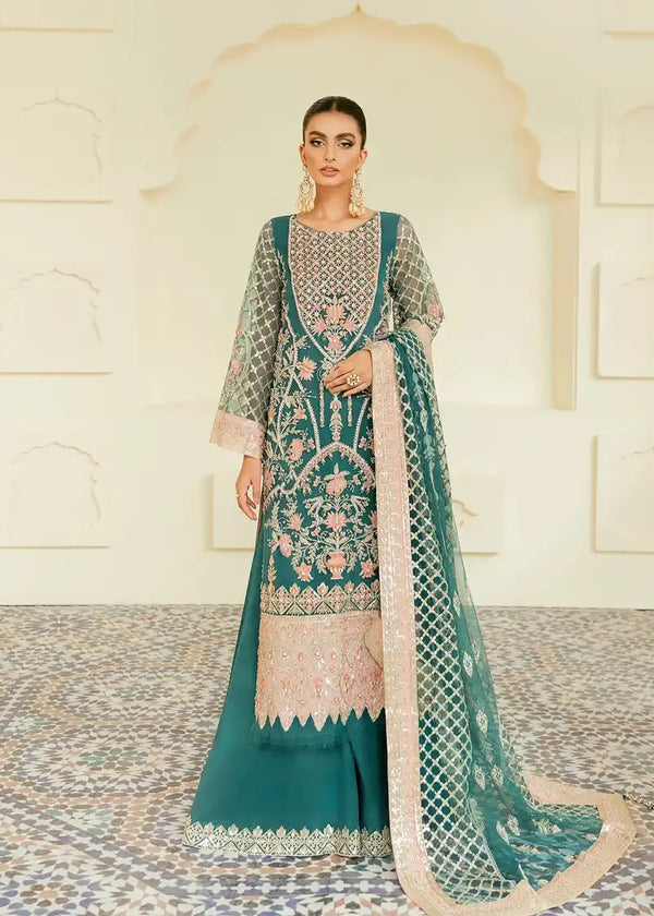 Akbar Aslam | Elinor Formals Vol 1| Toucan - Hoorain Designer Wear - Pakistani Ladies Branded Stitched Clothes in United Kingdom, United states, CA and Australia