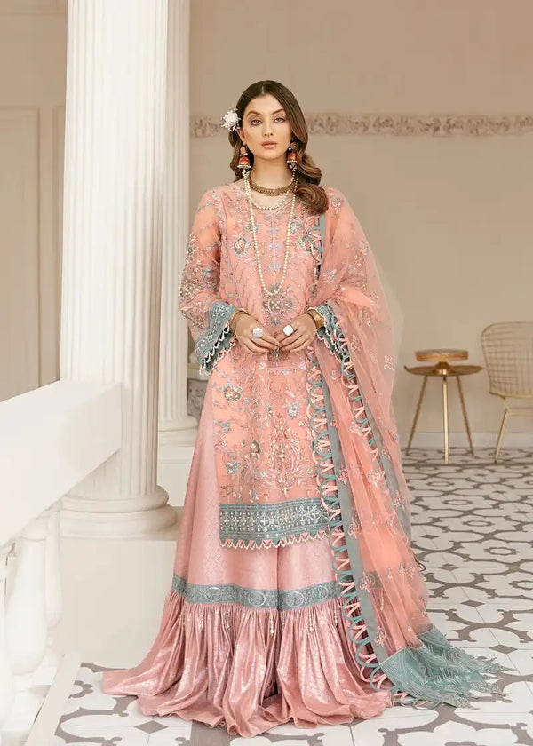 Akbar Aslam | Raqs Collection | Moorea - Hoorain Designer Wear - Pakistani Ladies Branded Stitched Clothes in United Kingdom, United states, CA and Australia