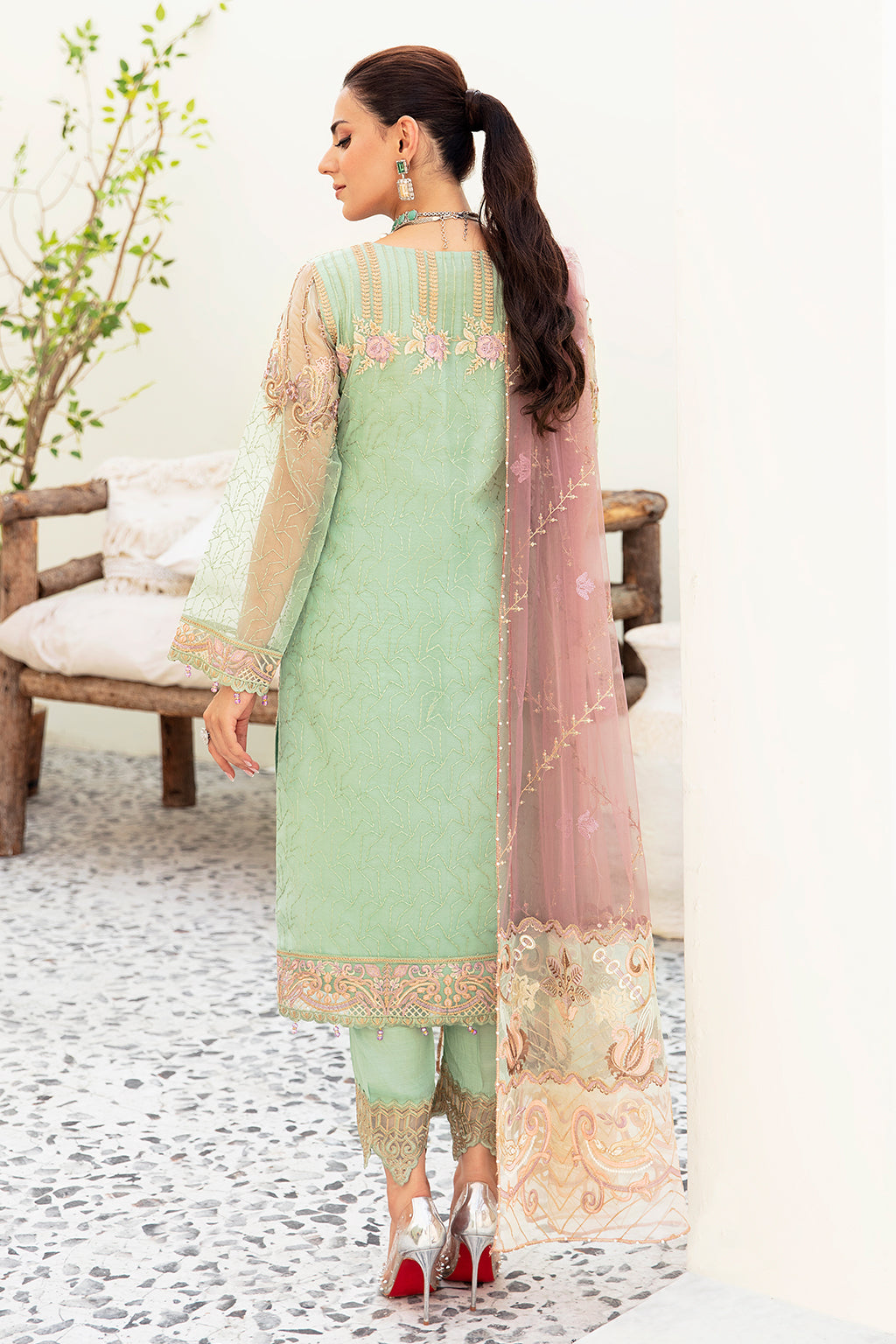 Ramsha | Minhal Organza Collection | M-905 - Pakistani Clothes for women, in United Kingdom and United States