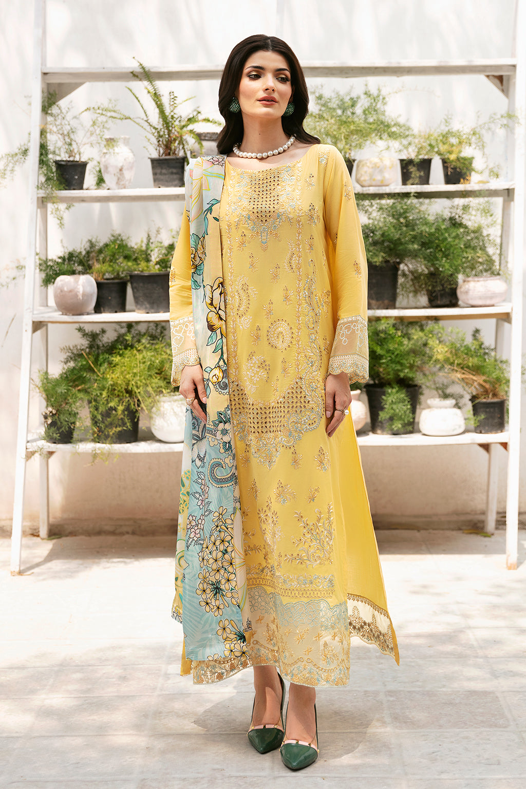 Ramsha | Andaaz Lawn Collection | Z-910 - Pakistani Clothes for women, in United Kingdom and United States