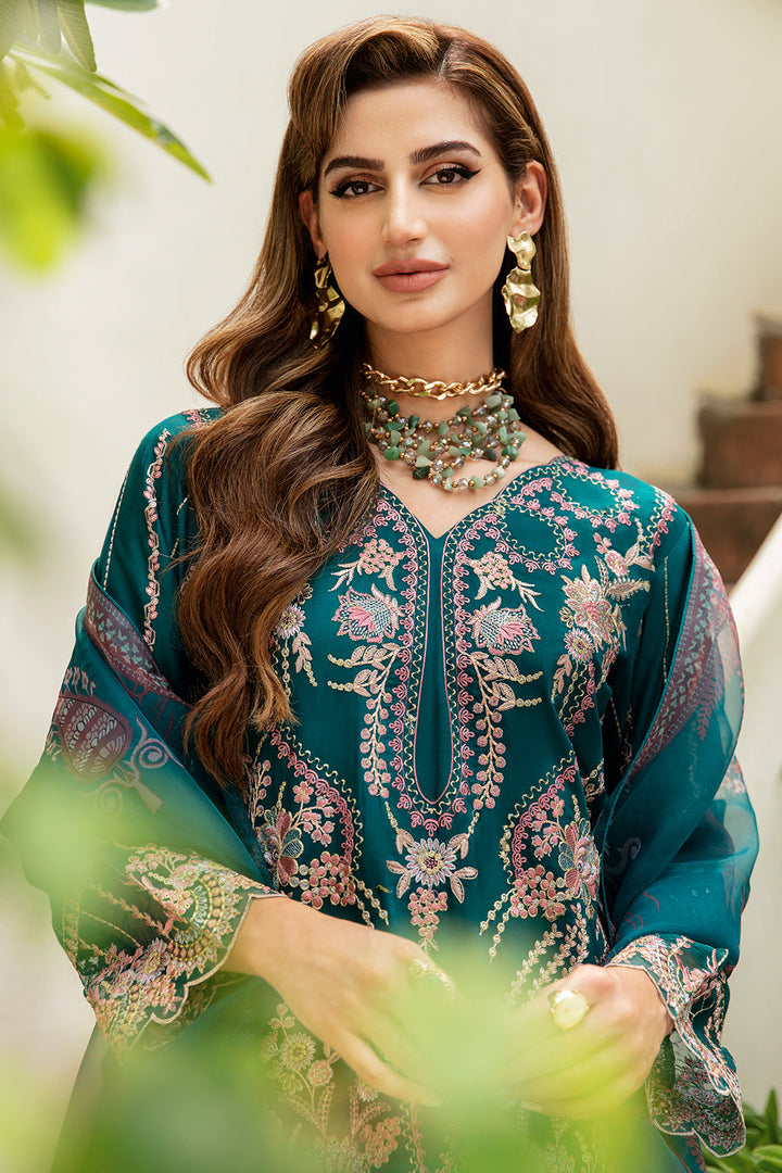 Ramsha | Luxury Lawn 24 | Y-808 - Hoorain Designer Wear - Pakistani Ladies Branded Stitched Clothes in United Kingdom, United states, CA and Australia