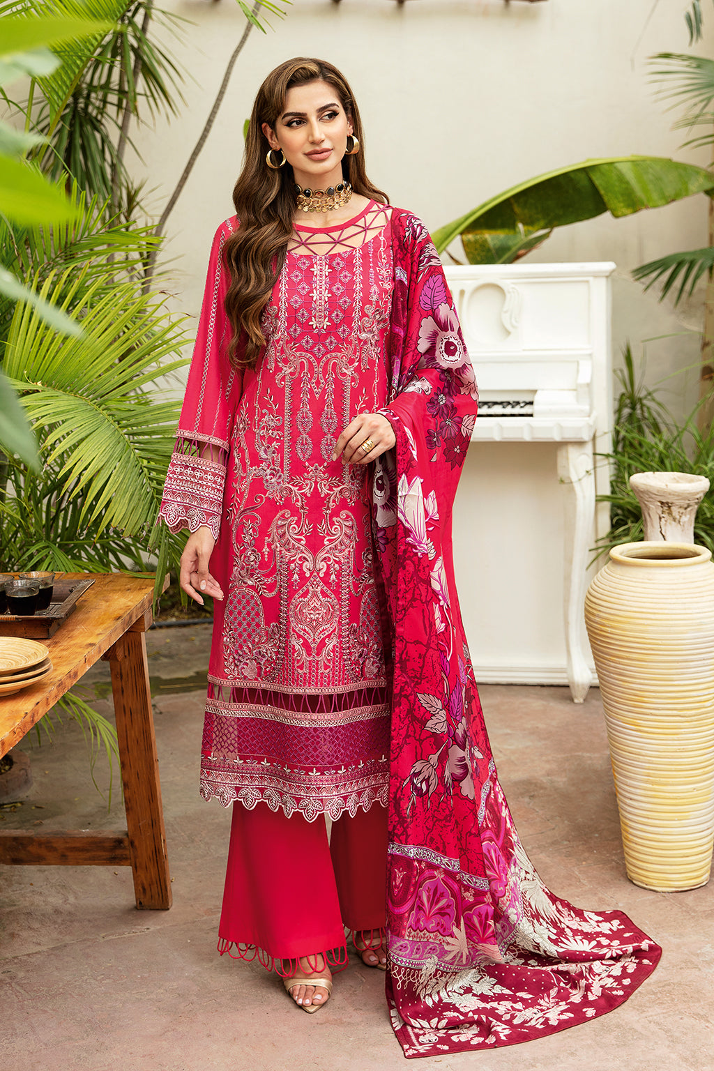 Ramsha | Luxury Lawn 24 | Y-810 - Pakistani Clothes for women, in United Kingdom and United States