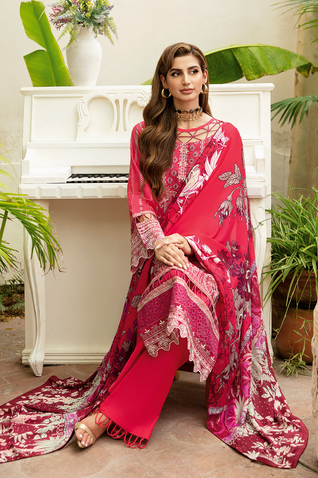 Ramsha | Luxury Lawn 24 | Y-810 - Pakistani Clothes for women, in United Kingdom and United States